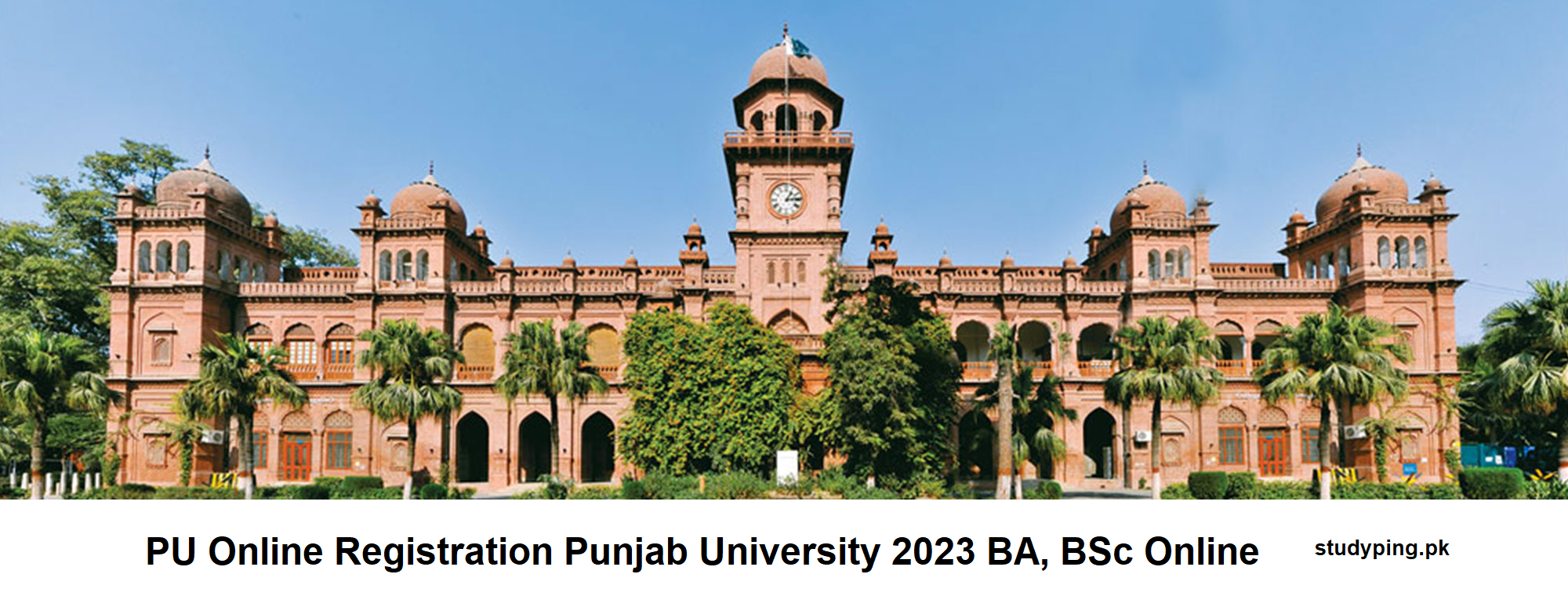 PU Online Registration Punjab University 2023 BA, BSc Online