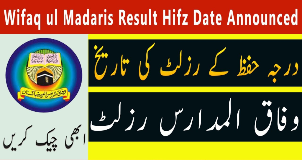 Wifaq ul Madaris Result 1444 Announced Today By CNIC